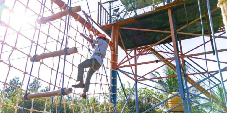 Outdoor adventure experience during the Quest package at Odyssey Retreat